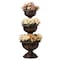 Gardenised Outdoor Garden Triple Stacked Flower Bowl Urn Tier Planter Decoration, Bronze QI004403 - alternate 1
